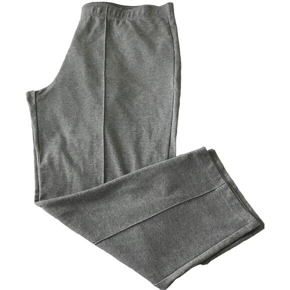 REBECCA MALONE HIGH-RISE STRAIGHT LEG PULL-ON PANTS, WOMENS, 2X, LIGHT GREY - Picture 3 of 8